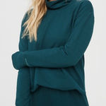 Aerie Offline by  Over The Top Mock Neck Top Forest Green Women’s Medium Photo 0
