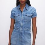 Good American  Denim Fit For Success Mini Dress S Photo 3