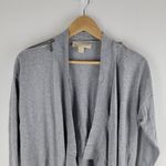 Michael Kors Zip Shoulder Fly Away Cardigan Gray Long Sleeve Gray Size S Photo 1