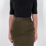 Vintage French Laundry Olive Green Soft High Rise Skirt Size Small Photo 0