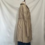 Loft Ruffle Waist Trench Womens Coat Sz S Cottage Boho Romantic Preppy Workwear Photo 3