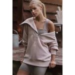 Varley Vine Ottoman Half Zip Pullover in Beige Size Small Photo 10