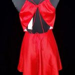 ZARA Red Polka Dot Skater Dress Open Back Photo 8