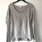 Gap Knit Sweater Light Grey Scoop Neck Photo 0