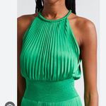 A.L.C. 10 NEW Renzo II Midi Dress Pleated Sleeveless Basil Green Photo 13