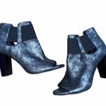 Kaari Blue  Jade metallic open toed booties size 6 1/2 Photo 0