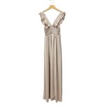 Show Me Your Mumu  June Maxi Dress in Soft Beige Chiffon size Small Photo 6