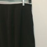 Vintage Gia & Co. Black Crepe Long Formal Skirt with Slit Size 6 Photo 1