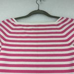 Talbots Petite Women's Square Neck Pink/White Striped Sz SP Photo 7