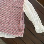 ZARA Combined Contrasting Tweed
Top With Poplin Sleeves size-XS Photo 2