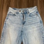 American Eagle Mom Jeans 2 Short Distressed High Rise —‎ Extra button Size undefined Photo 1
