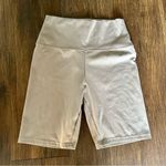 Garage  Grey Beige Taupe Bike Shorts Size Small Stretch Comfy Photo 1