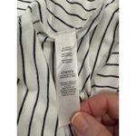 Chico's  Maxi Skirt Womens 2 Black White Striped Rayon Stretch Elastic Waist Photo 5