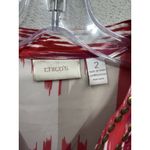 Chico's  Top Size 2 US Large Watercolor Abstract Beaded Sequin V Neck Blouse Shirt Photo 5