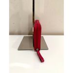 Coach NWT  Zip Up Continental Canvas and Suede Wallet Pink Photo 2