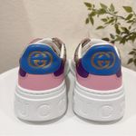 Gucci Authentic GG Supreme Monogram Perforated Womens Platform 55mm Sneaker 41 Photo 4