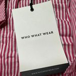 Who What Wear : Pink and White Stripped Button Down with wrap or bow Photo 6
