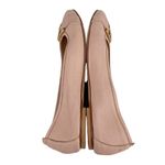 Escada Ballet Flats Pale Pink 36 Gold Tone Hardware Italy Size 6 Photo 10