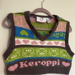 Hello Kitty  X Forever21 Sanrio Keroppi Cropped V Neck Sweater Vest Size Medium Photo 2