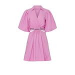 Jonathan Simkhai Aulora Pink Cut Out Short Sleeve A Photo 4