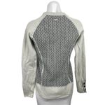 prAna Aya Gray Wool Cable Knit Long Sleeve Yoga Activewear Top Sweater Size XS Photo 1