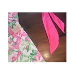 Lilly Pulitzer  Silk Vintage Label Halter Dress Floral Pink Cottagecore Women‎ 8 Photo 4