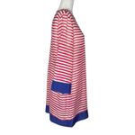 Talbots ‎ M Breton Stripe Sheer Top Oversized Cover Shirt Nautical Preppy Tunic Photo 3