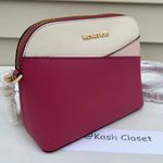 Michael Kors MK Jet Set Travel Medium Dome Xcross Crossbody Bag- Rosewood Multi Photo 2