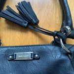Nine West Nine West Satchel Black Leather Purse Bag Pockets Lined Zip Handbag, Medium Photo 4