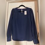 Adidas J.Crew Silky Navy Blue Women's Top Photo 1