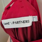 Fame and Partners Burgundy Red Astrid Maxi Dress Sleeveless V Neck Gown Holiday Photo 10