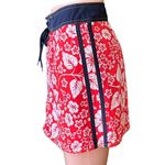 Catalina Ocean Gear Red White Floral Cute Mini Swimsuit Swim Board Skirt ~ SMALL Photo 2
