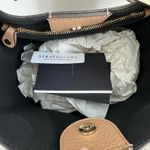 Strathberry Lana Midi Bucket Bag Leather Khaki/Caramel/Diamond NWT Brown Photo 7