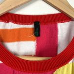 United Colors Of Benetton Stile Benetton Cropped Colorful Abstract Sweater Top Photo 7