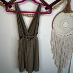 Lulus  Olive Green Strappy Romper Photo 3