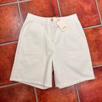FRNCH NWT Paris Off White Button Waist Jamie Shorts Size Medium Photo 2