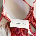 One Piece Meet.Curve Floral Swimsuit Swimsuit XL Pink New Photo 13