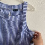 For Cynthia Linen Blend Striped Knee Length Shift Dress M Photo 5