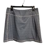 Vineyard Vines  Performance Skort Blue White Geometric Diamond Pattern Womens Photo 0