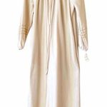 Cream Colored Beatrix Saint Lamont House Coat Robe Size L Photo 0