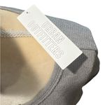 Urban Outfitters NWT  Women Ribbed Top Notched Neck Long Sleeve Solid Gray Knit M Photo 4