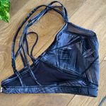 Sweaty Betty  Celestial Yoga Crop Top in Tonal Palm Print Photo 5