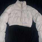 Divided crop puffer jacket Photo 0