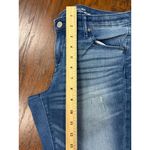 Wrangler Washed Denim Mid-Rise Skinny Bootcut Jeans Womens Size 6R Frayed Hem STRETCH Photo 4