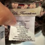 La Fiorentina Tweed Wrap With Rex Rabbit Trim New Pink Photo 4