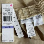 Alfred Dunner SZ 18 Prop Short Pants Elastic Waist Pockets Jute Tan Flat Front Photo 3