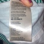 Maeve Green Stripe Floral Embroidery  by Anthropologie Long Sleeve Top Size Small Photo 8