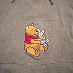 Disneyland Winnie the Pooh Piglet Hoodie XS Beige Embroidered‎ Resort Exclusive Photo 1