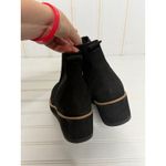 Eileen Fisher  Black Suede Sock Wedge Ankle Boots Women Size 10 Photo 1