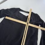 ZARA Blouse Womens XS Black Ruffle Sleeve Chiffon Top Draped Back Whimsygoth Photo 5